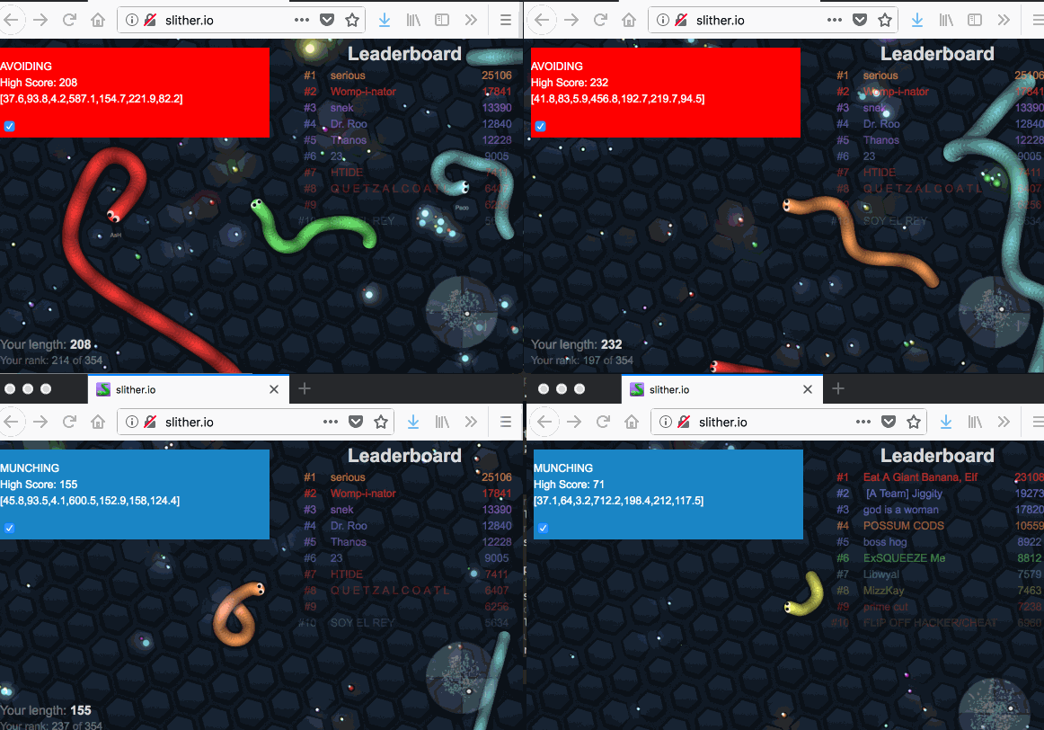 GitHub - Zephyr1338/slither.io-bot: An private source Slither.io client  implementation (written in node.js). Get your own bots from:  io/en/